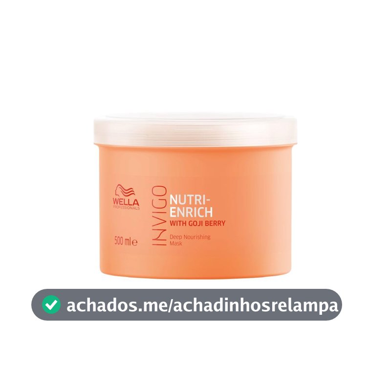 Wella Invigo Nutri-Enrich Máscara Capilar Nutrição Profunda 500ml