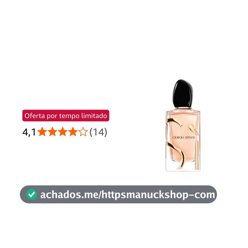 Armani Beauty, Sì Eau de Parfum, Giorgio Armani Perfume Feminino Refilável, Chipre Frutado, Fragrância com Notas de Rosas, Almíscar, Frésia e Cássis