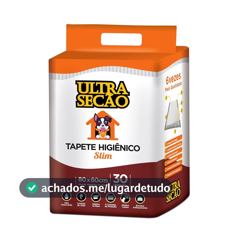 Great Pets Tapete Higiênico Ultra Secao Branco 80x60 30 Unidades