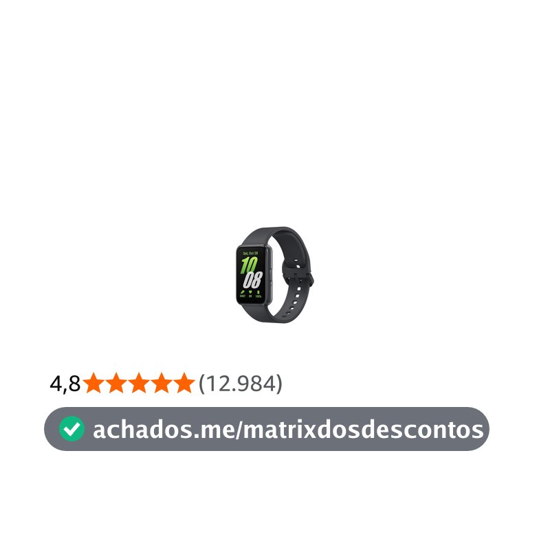 Smartwatch Samsung Galaxy Fit3 Display 1.6" Grafite