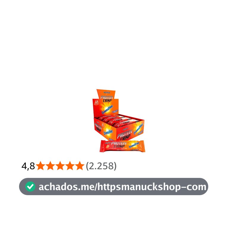 Integralmedica Whey Protein Crisp Bar Ovomaltine 12 Unidades
