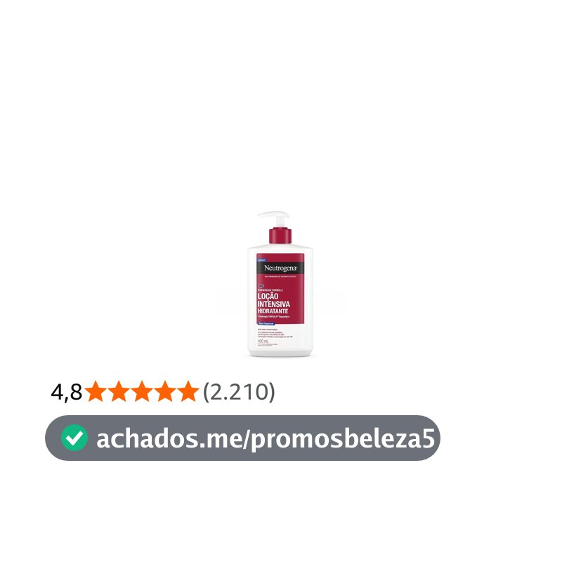 Hidratante Corporal Neutrogena Norwegian Intensivo, Com Fragrância, 400ml
