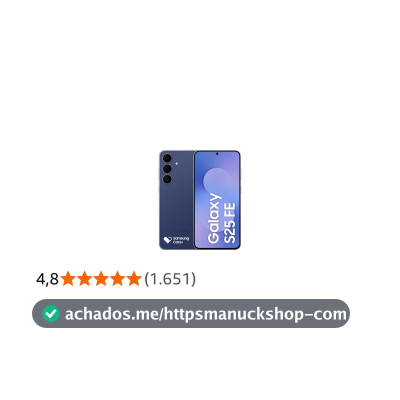Celular Samsung Galaxy S25 FE 5G, 128GB, 8GB, Câmera Tripla - Azul Marinho
