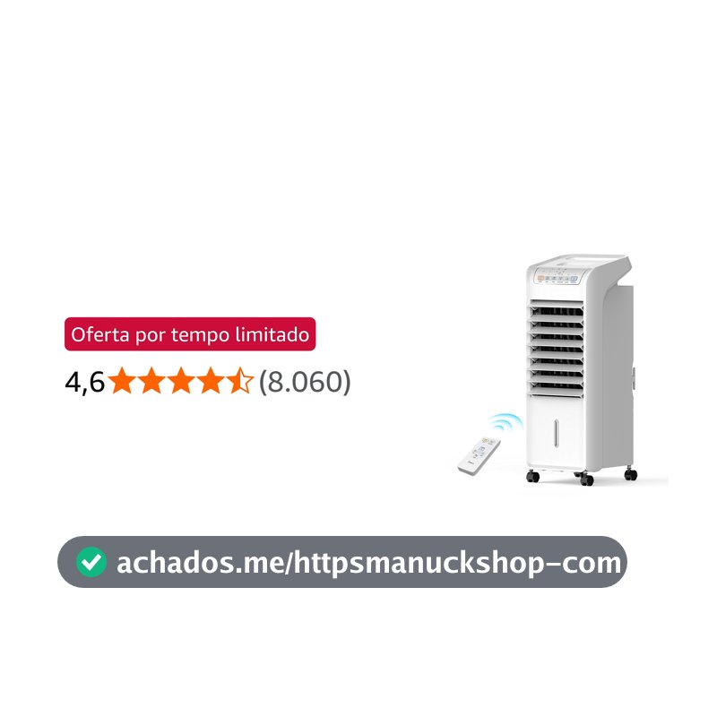 Climatizador de Ar Frio, 60W, 4,5L, Midea Branco 127V, AKAF1, 7L