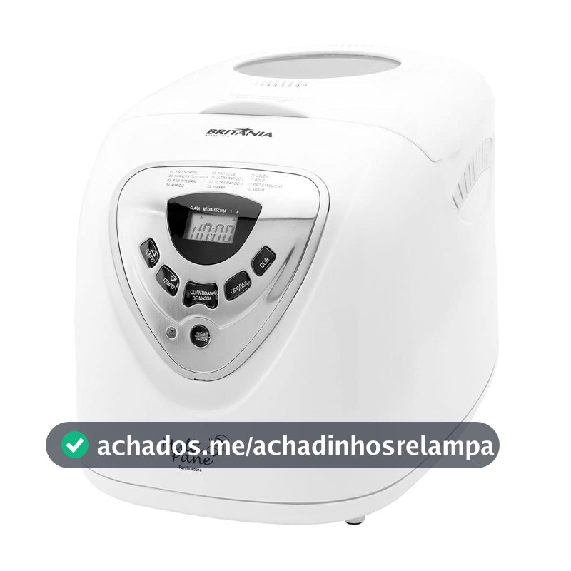 Britânia Panificadora, Multipane, 550W, Branco, 110v, Metal e Plástico