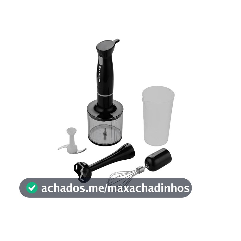 Mixer 3 em 1 Agratto AMIX01-01 Preto 700ml 127V