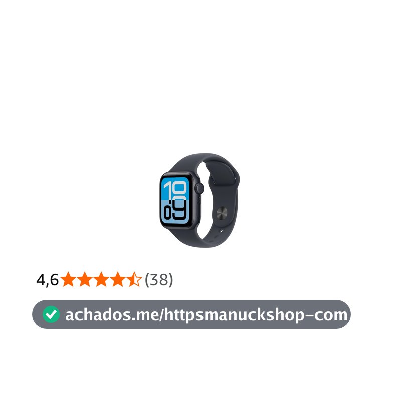 Apple Watch SE 3 GPS + Cellular, Caixa em alumínio meia‑noite de 44 mm com Bracelete desportiva meia‑noite - M/G