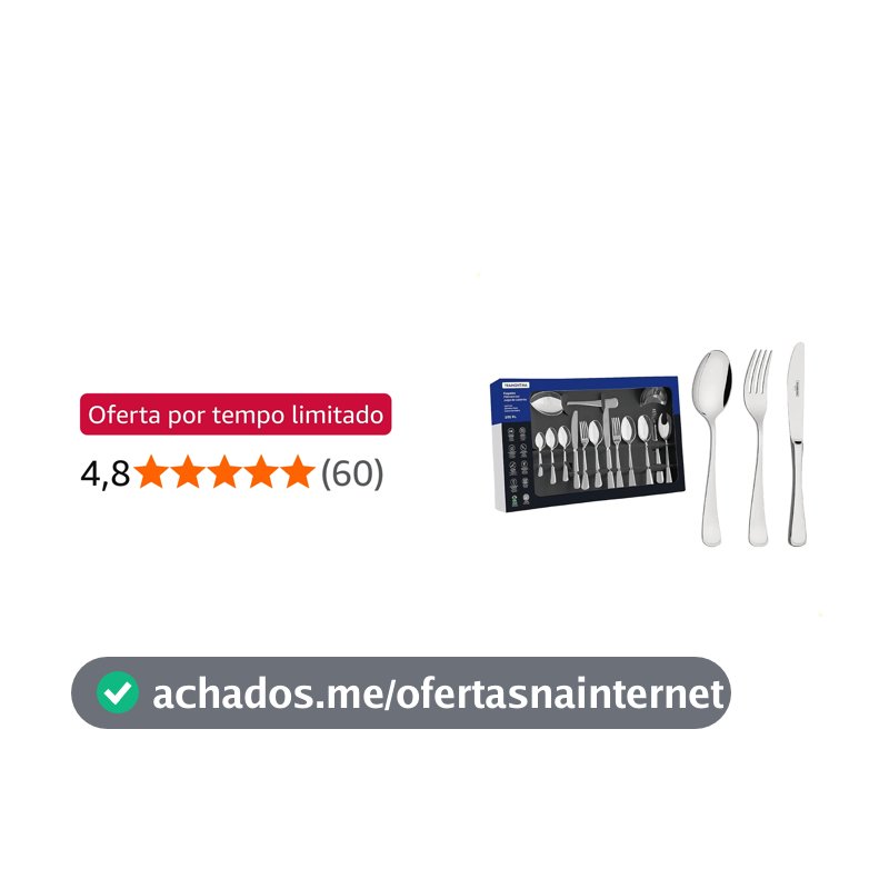 Faqueiro Aco Inox 101 Peças Monaco - Tramontina
