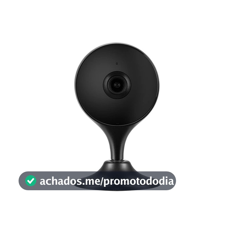 Câmera Inteligente Interna iM3 C Preto Intelbras, WiFi, Full HD, Compatível com Alexa e OK Google, Visão Noturna