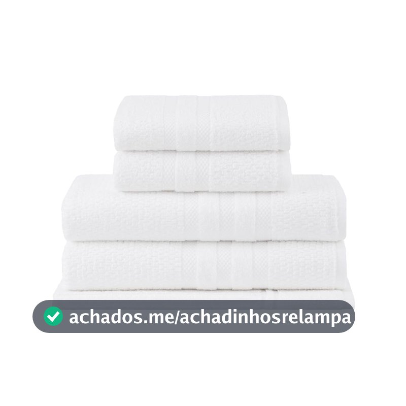 Buddemeyer Jogo de Toalhas Vanilla Extra Soft Banho Branco 5 peças
