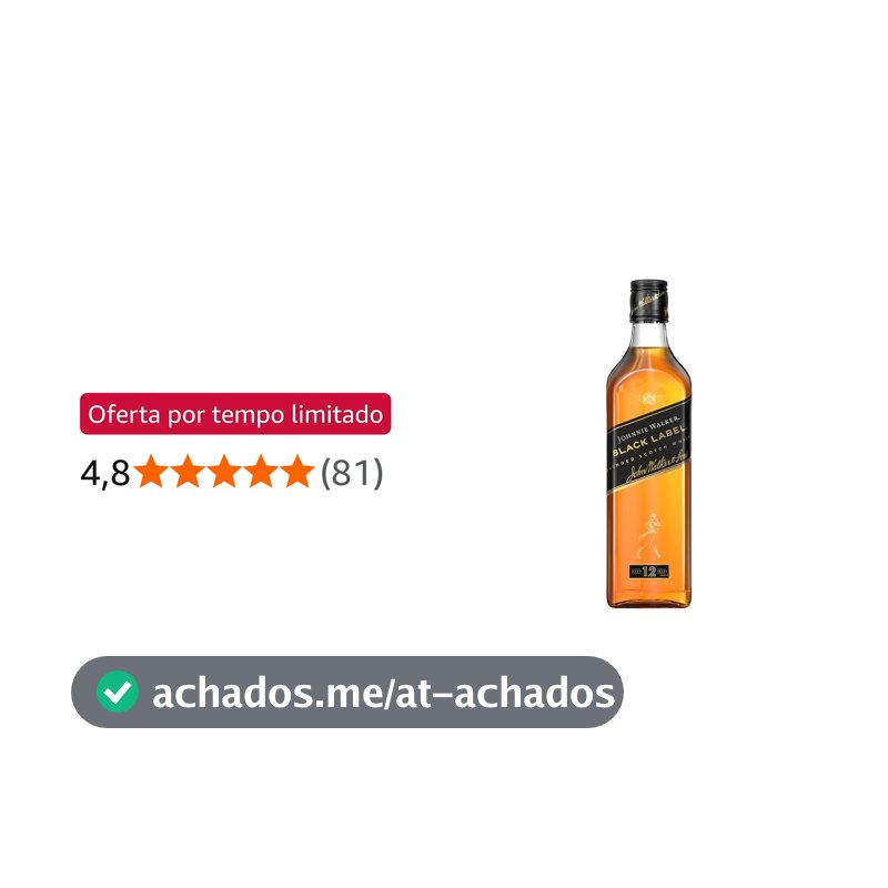Whisky Johnnie Walker Black Label 500ml