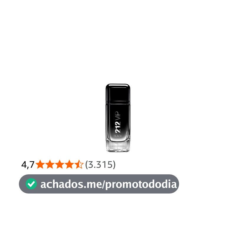 212 Vip Black Carolina Herrera - Perfume Masculino Eau de Parfum - 100ml, Carolina Herrera, 100