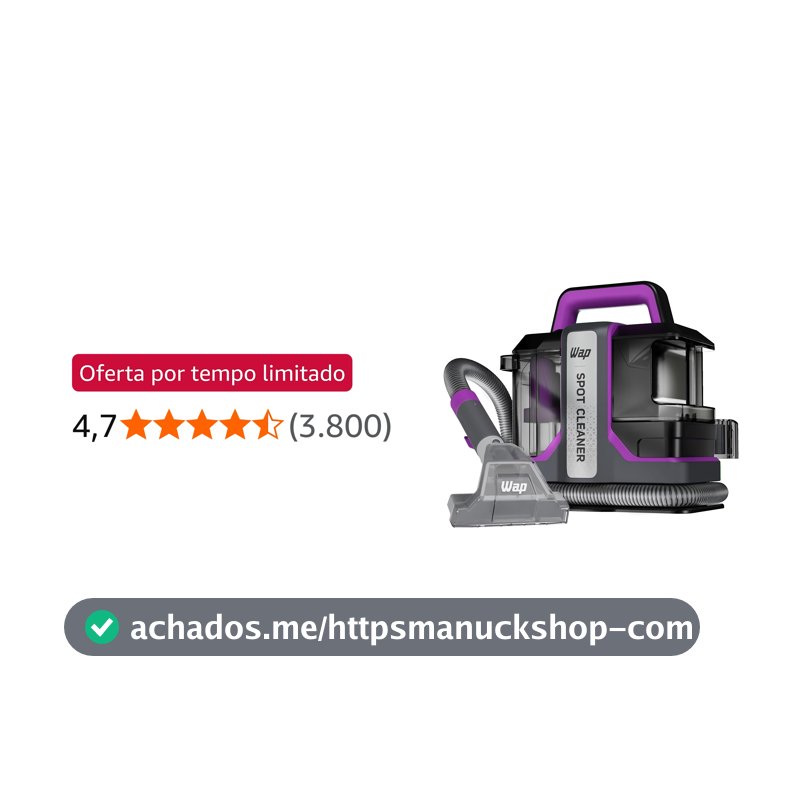 WAP Extratora Portátil Spot Cleaner W3, 3 em 1, Borrifa, Esfrega e Extrai, com Sistema de Autolimpeza, 1450W 127V