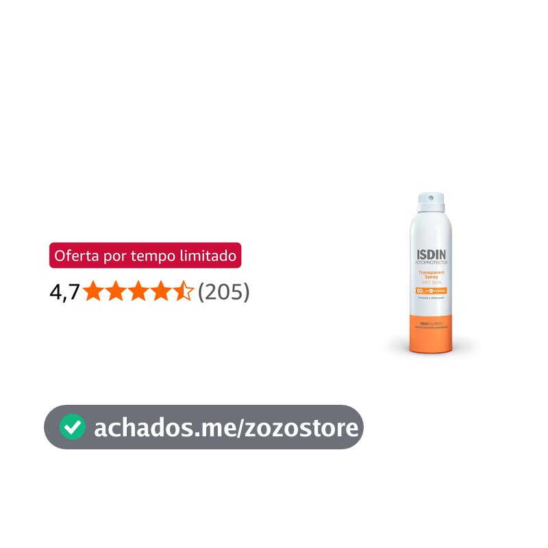 ISDIN Protetor Solar Corporal Transparent Spray FPS 50-250ml