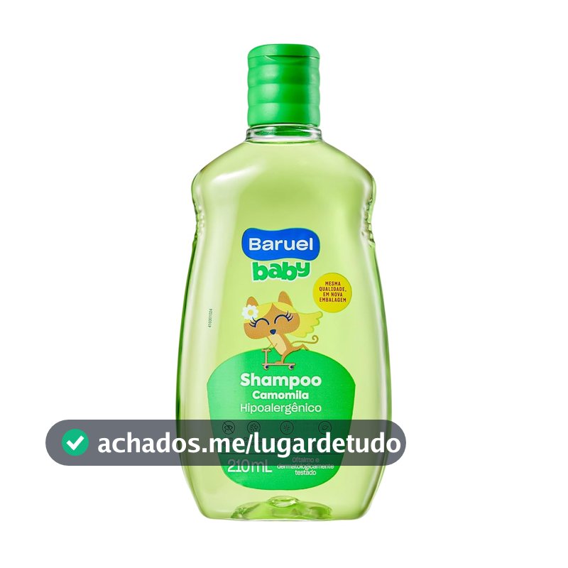 Shampoo Infantil Camomila 210ml – Baruel Baby