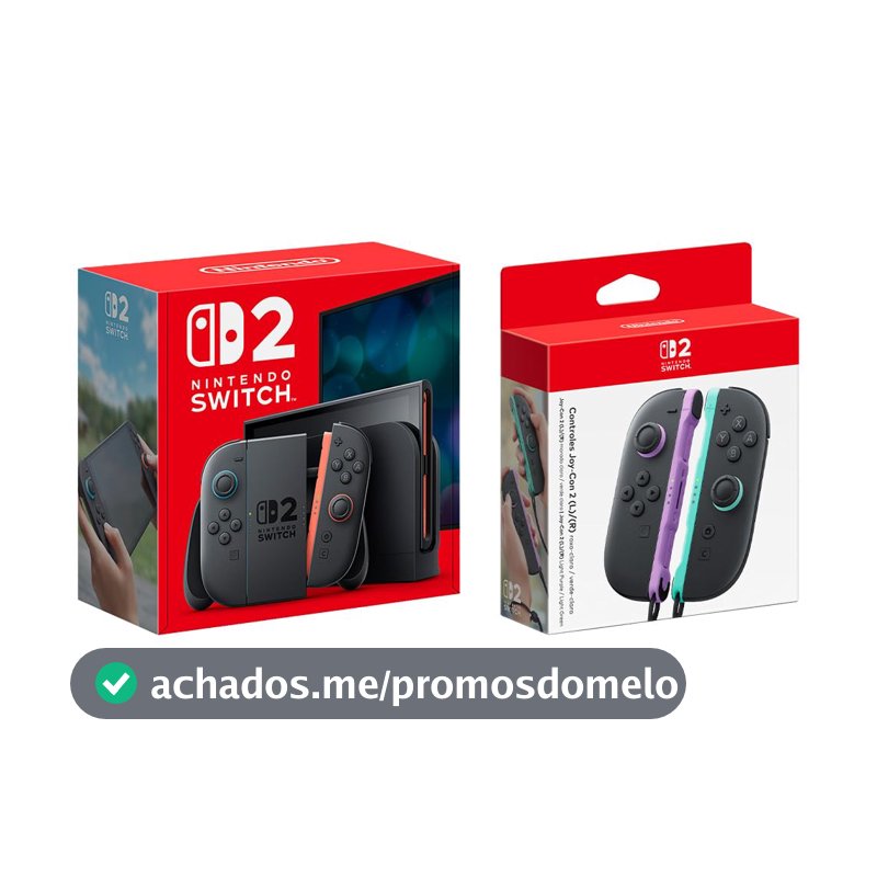 Bundle Console Nintendo Switch 2 + Joy-Con 2 Roxo e Verde
