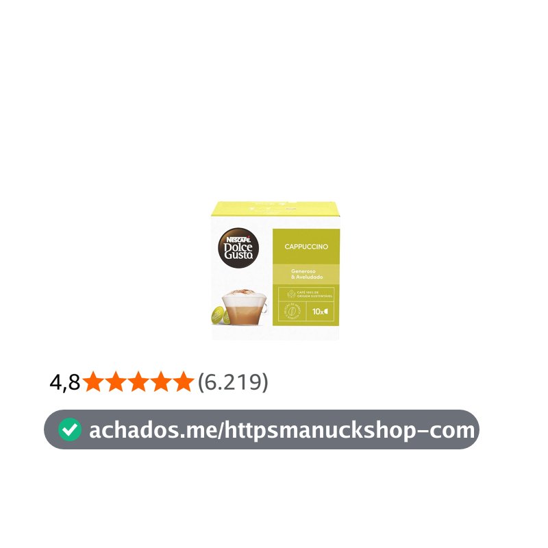 NESCAFÉ DOLCE GUSTO Café em Cápsula Cappuccino 10 Cápsulas