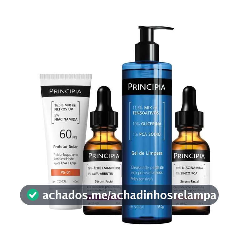 Principia Kit Anti-manchas Essencial para Peles Mistas GL-02, NC-10, AM-10 e PS-01 FPS 60