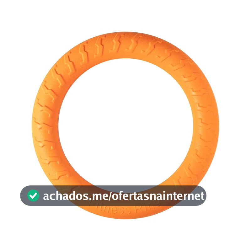 Jambo Pet, Brinquedo, Anel Strong Ring, Ideal Para Cães de Grande Porte, Espuma Expandida, Fácil de Morder e Reduz o Estresse, Resistente, Diversas Cores (Laranja)