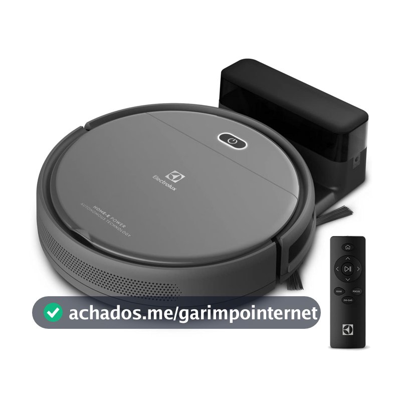 Aspirador de po robo Electrolux 2h20min controle remoto base carregamento bateria longa duração automatico varre aspira passa pano ERB30 bivolt preto sensor antiqueda