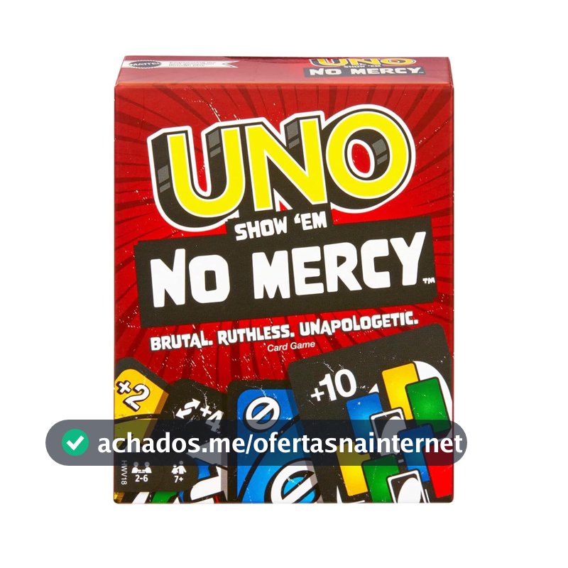 UNO Jogo de Cartas No Mercy 7 anos