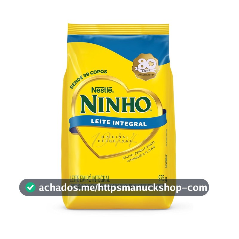 Leite em Pó Ninho Integral Sachê 975g