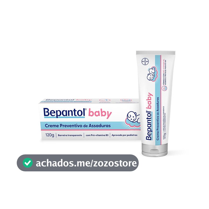 Creme Bepantol Baby para assadura, Hipoalergênica, 120g