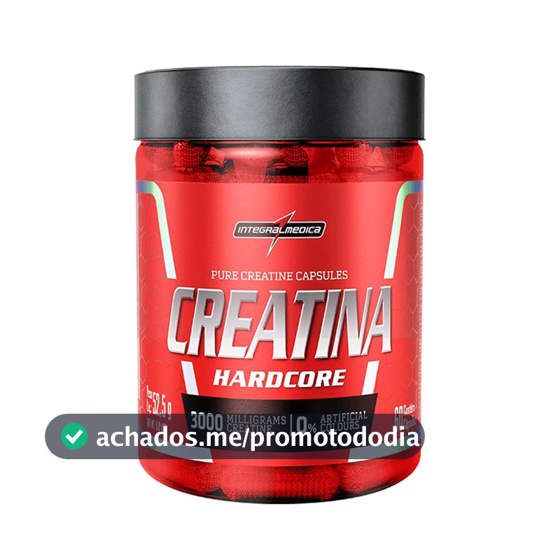 Integralmedica Creatina Hardcore 60 Cápsulas Pura Monohidratada
