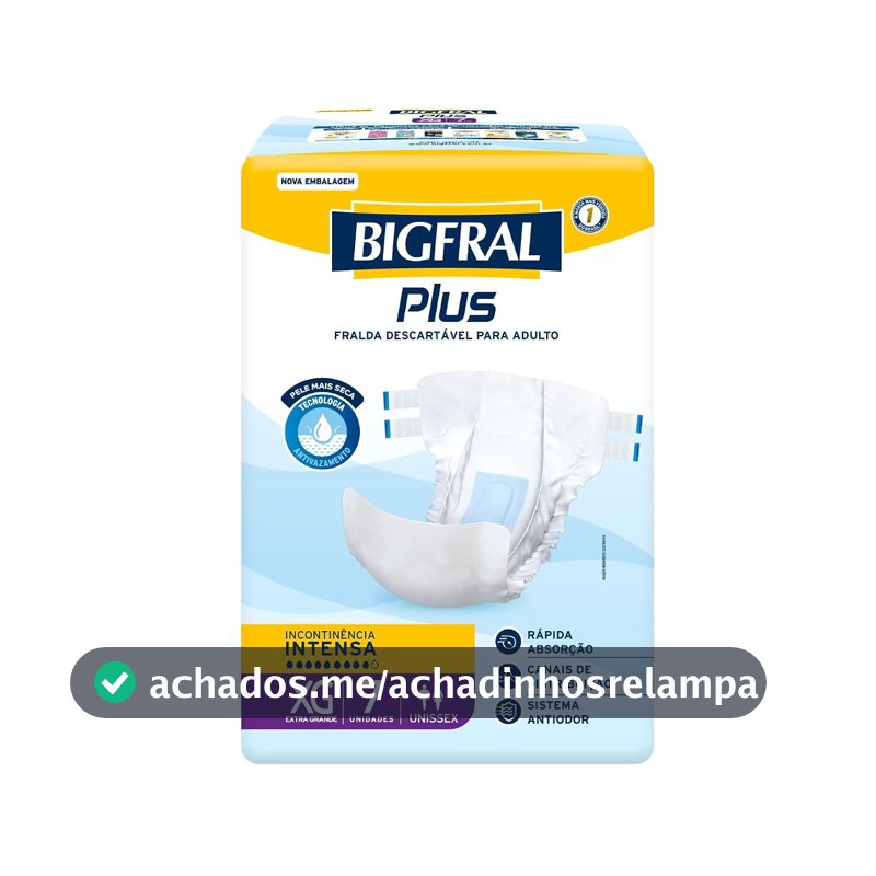 Fralda Bigfral Plus XG 7 Unidades