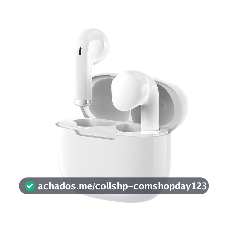 Fone de Ouvido Bluetooth 5.3, Graves Potentes, Drivers de 13mm, 14H de Reprodução, Resistência à Água, Fone sem fio tws (branco)