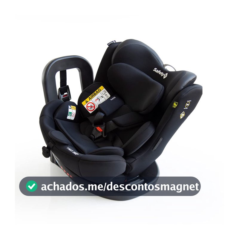Cadeirinha Safety 1st, i-NXT, 0 a 36kg, com Giro 360° e Isofix, Black Urban
