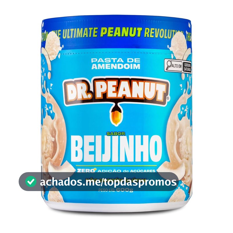 Pasta de Amendoim DR. Peanut Beijinho 600G - Com Whey Protein