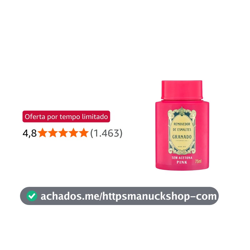 Granado Removedor De Esmalte Pink, 75ml