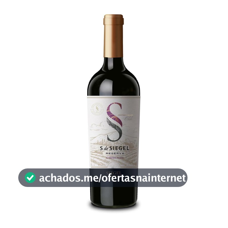 Vinho Chileno Tinto S de Siegel Reserva Merlot 750ml
