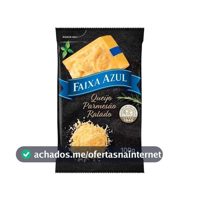 Queijo Parmesão Ralado Faixa Azul, 100g