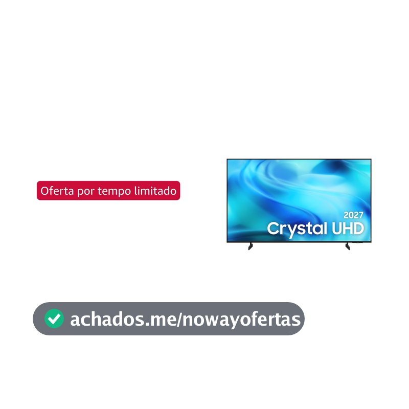 Samsung Smart TV 50" Crystal UHD 4K U8000H 26/2027, Vision AI Companion, Modo Estádio, Xbox Cloud Gaming