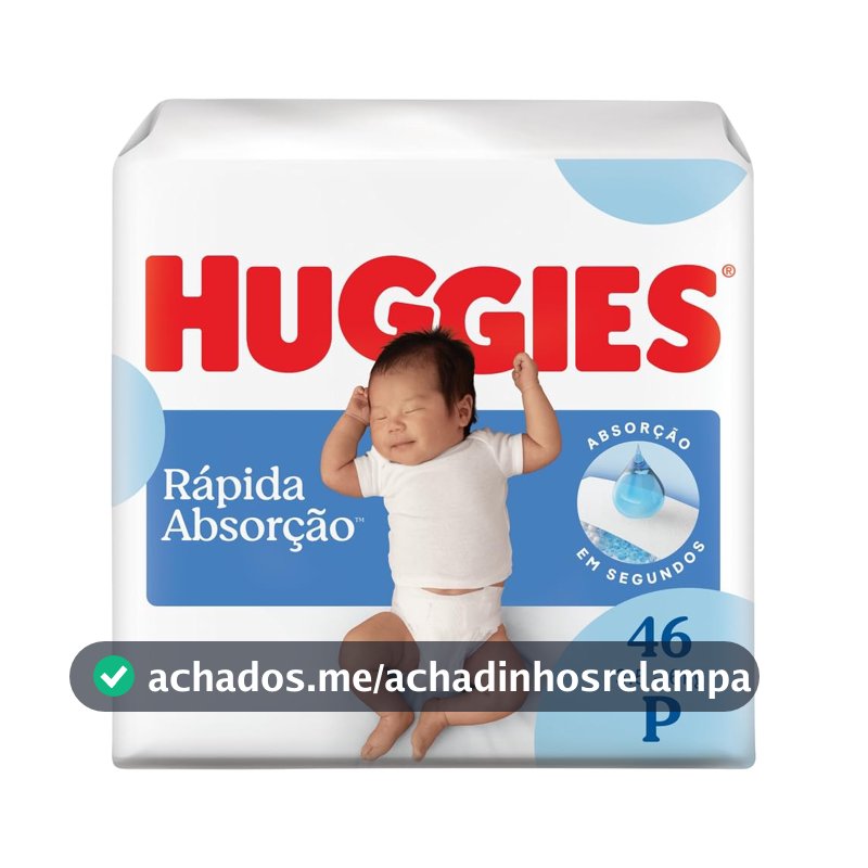 Fralda Huggies Tripla Proteção P - 46 fraldas