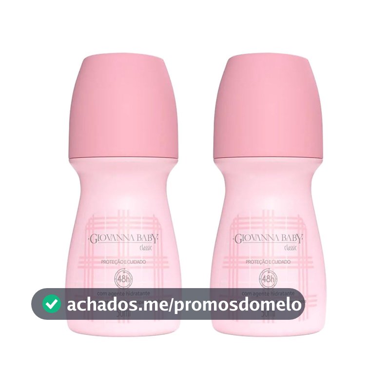 Giovanna Baby Kit Desodorante Roll-On Feminino C/2 Classic 50ml