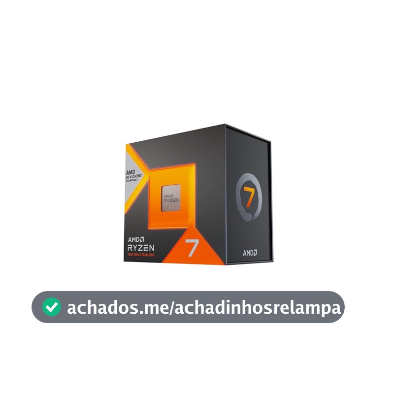 AMD Processador de desktop Ryzen 7 7800X3D 8 núcleos, 16 threads
