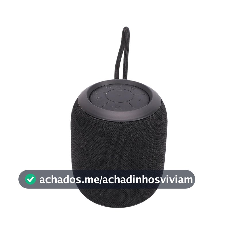 Caixa de Som Bluetooth Portátil para Casa e Viagem (Black)