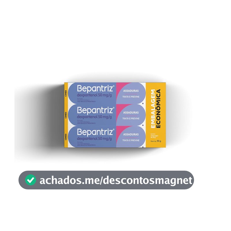 Pomada para Assadura Bepantriz, Kit com 3 Unidades de 30g