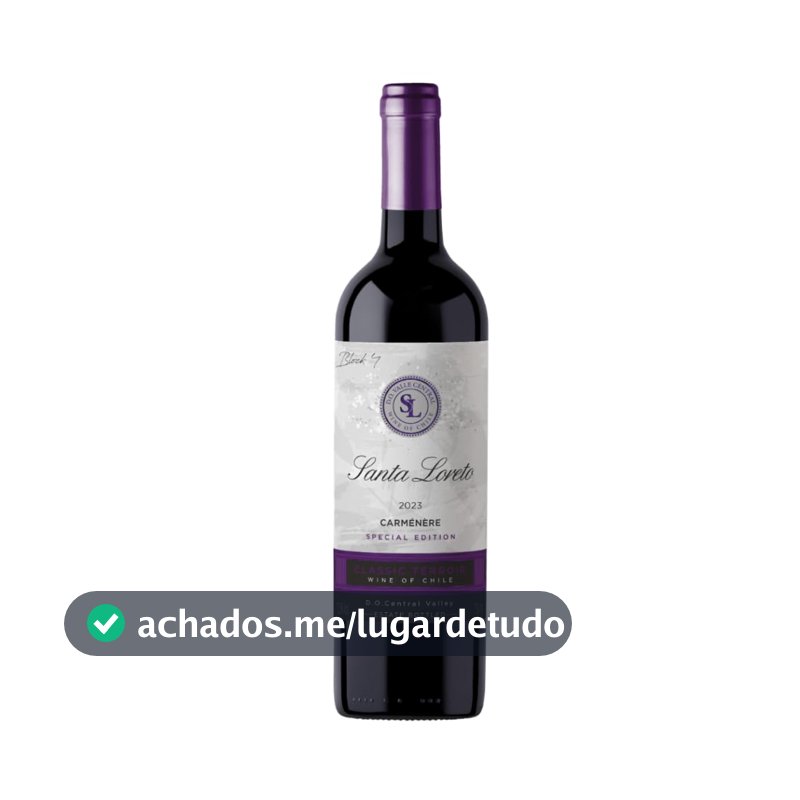 Vinho Fino Tinto Chileno Santa Loreto Varietal Carmenere 750ml
