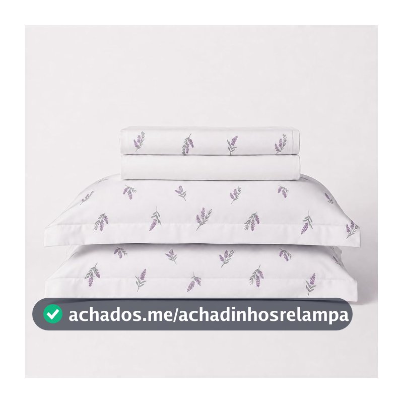 LYOR - Jogo de Cama Casal Essencial Lavanda Toque 250 Fios Microfibra