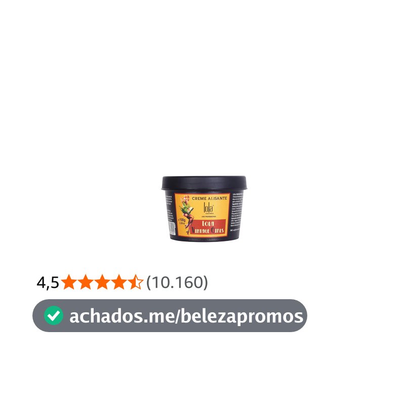Hair Vintage Girl Creme Alisante 100g , Lola Cosmetics
