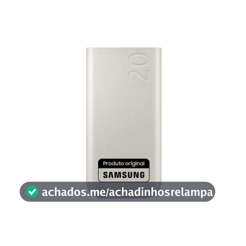Bateria Carregador Portátil 3x USB-C, 20000mAh, Super Rápida 45W