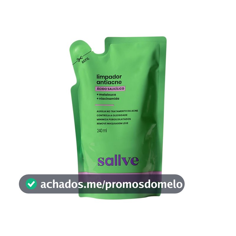 Sallve Refil Limpador Facial Antiacne 240ml
