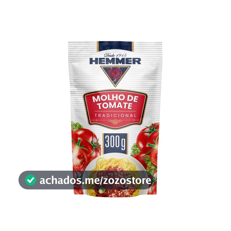 Hemmer Molho De Tomate Tradicional 300G