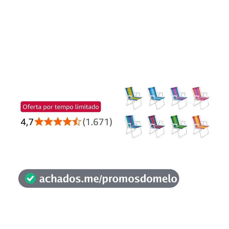 Mor - Cadeira Alta Alumínio Sortido