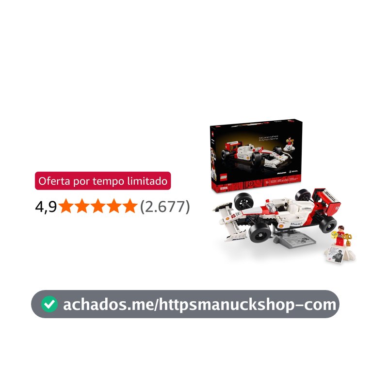 LEGO Set Icons 10330 McLaren MP4/4 e Ayrton Senna 693 peças