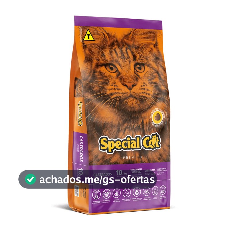 Ração Special Cat Premium Castrados 10,1Kg